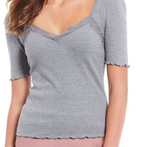 Free People dark grey top